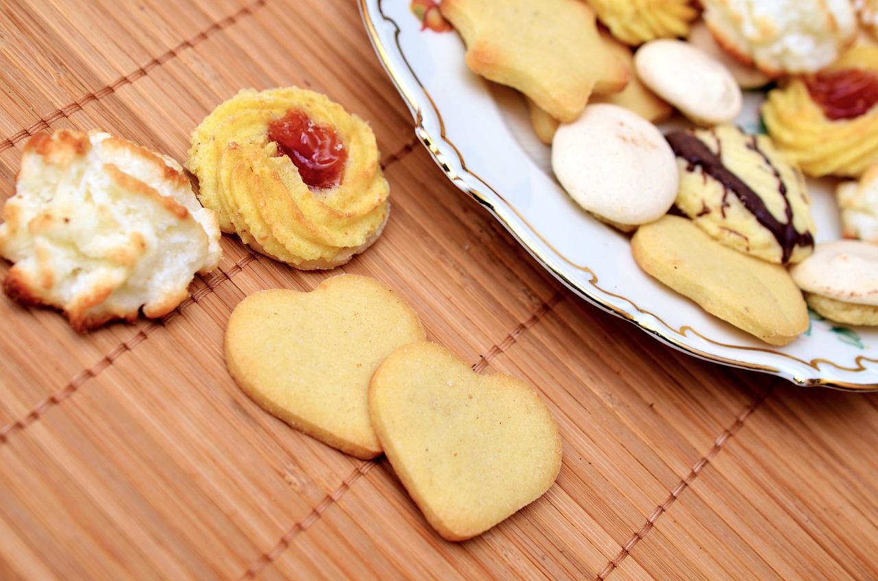selection of cookies on a plate
