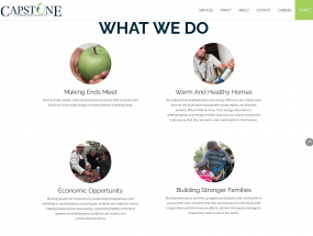 Capstone Community Action website preview