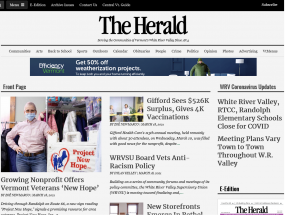 White River Valley Herald website preview