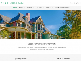 White River Craft Center website preview